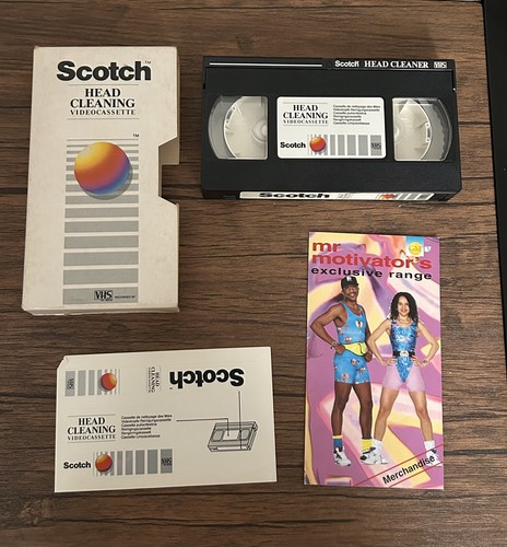 Scotch vhs head cleaning - head,