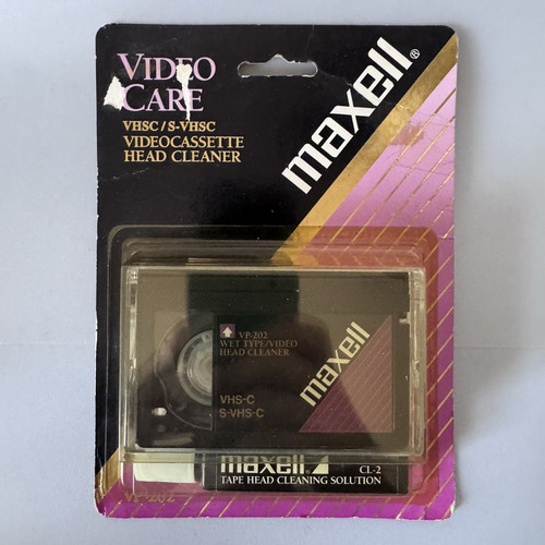 Maxell 202 vhs - vhs-c, care