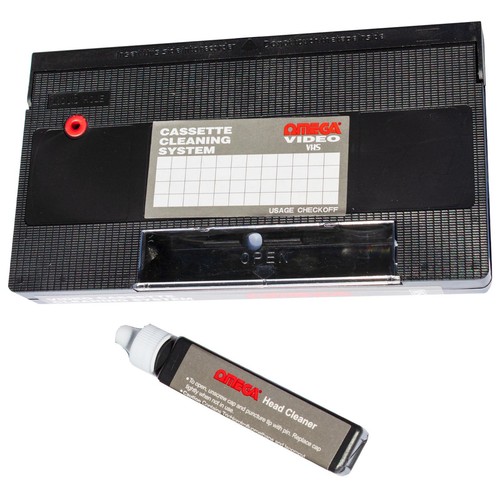 Vhs video head cleaner tape - vhs,