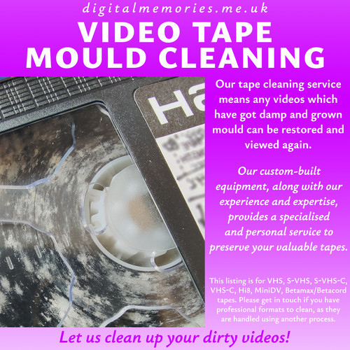 Video tape mould cleaning - tape,