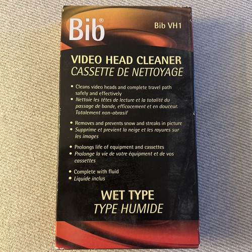 Bib video head cleaner wet - bib,