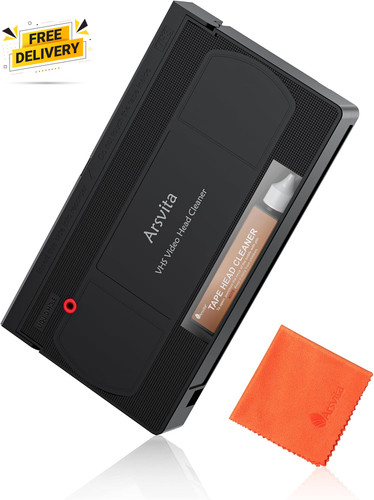 Vhs vcr head cleaner tape - cleaner,