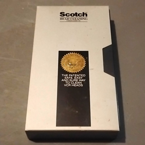 Scotch vhs vcr head cleaning - vhs/vcr,
