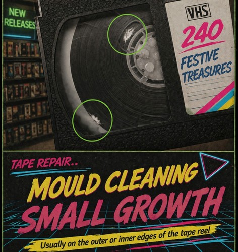 Video tape mould cleaning - tape,