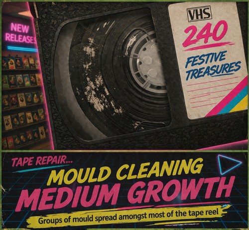 Video tape mould cleaning - mould,